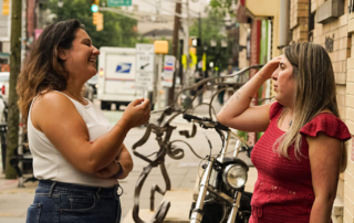 Jane Doe Lagavulin Event Guests Outdoors
