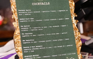 Jane Doe Lagavulin Event Menu Easel