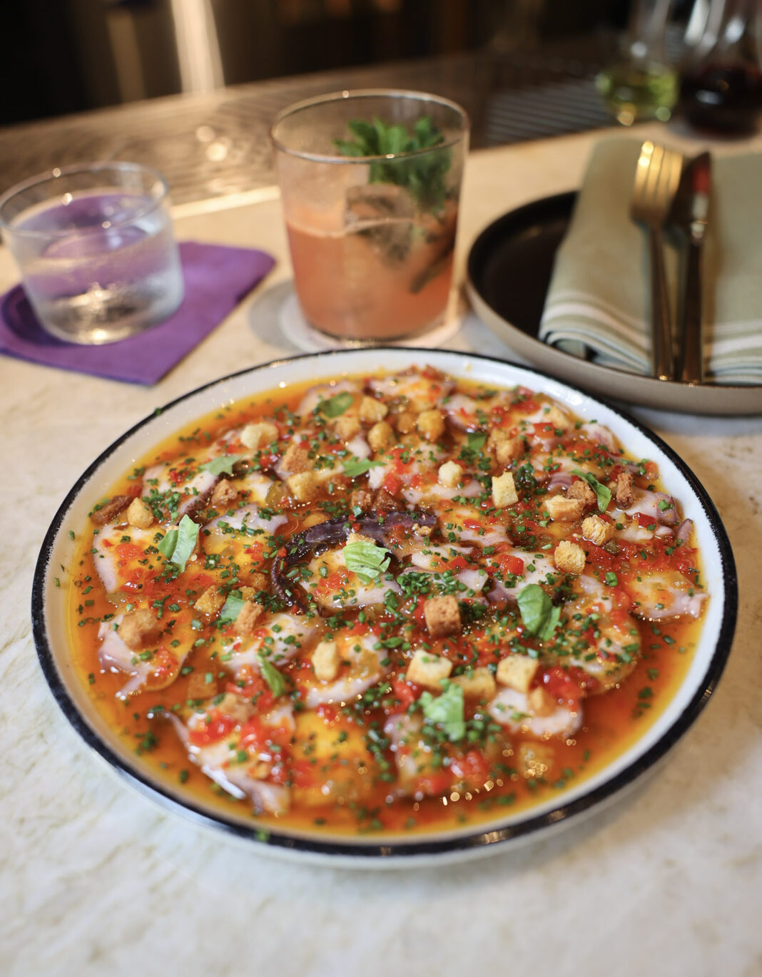Octopus Carpaccio | Jane Doe’s Scratch-Made Magic in Jersey City | Jersey Bites